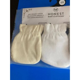 HONEST NEW one size HONEST GENDER NEUTRAL ORGANIC COTTON 3 PACK BABY MITTS