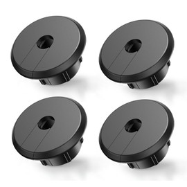 Sactulaz Wall Bushing Grommet for Starlink Dishy Router Ethernet Adapter Cable, Starlink Cable Routing Kit Feed-Through for 1 inch Wall Hole and Furnitures Wire Hole (Black, 4 Pack)