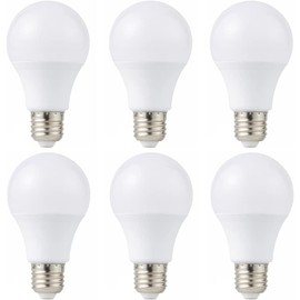 Megrezo 12V Low Voltage LED Light Bulbs - Warm White 7W E26 Standard Base 60W Equivalent - DC Bulb for RV, Solar Panel Project, Boat, Garden Landscape, Off-Grid Lighting, Pack of 6