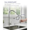 LUFEIDRA Kitchen Faucet with Pull Down Sprayer and Soap Dispenser,