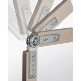 Gedotec Rastomat 90° Upholstery Joint C25 Arm-Backrest Adjuster Adjustable to 11 Positions Galvanised Steel Pack of 2 Joint Hinge Furniture Loungers & Beds