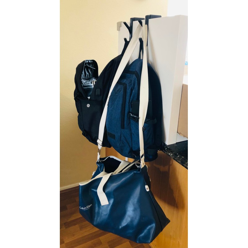 SquirrelBox High Strength; Universal Fit; Cubicle Wall Double Hook; Adjustable