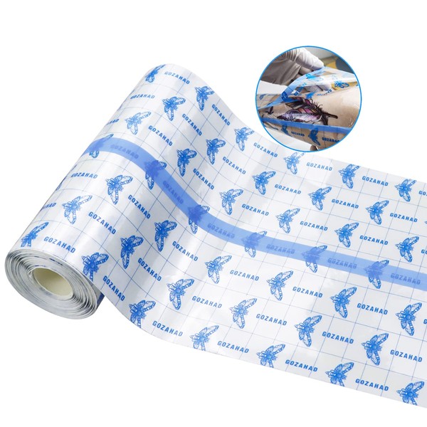 Gozahad Tattoo Aftercare Bandage | 8 in x 10 yd Roll | Clear Adhesive Wrap Second Skin Protective Waterproof Tattoo Film Transparent Product tattoo Bandages