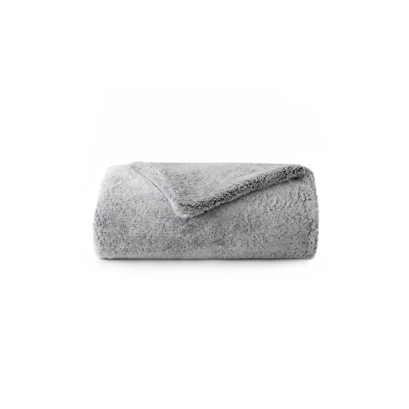 Faux Fur Blanket Grey (Faux Fur)