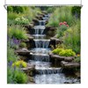 Landscape Shower Curtains Park Flower Plant Bathroom Decor 70.8 x