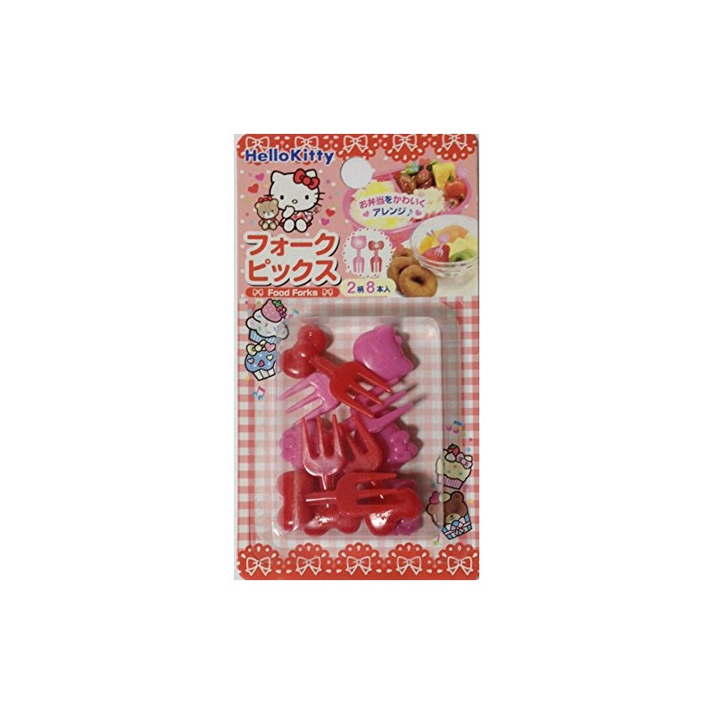 サンリオ ハローキティ フード フルーツ カクテル フォーク ピック 2柄 8Pics お弁当