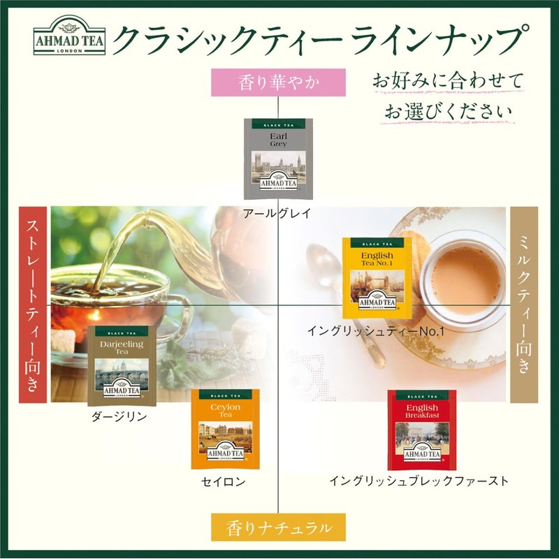 Ahmad Tea Darjeeling Tea Bags, Darjeeling 100 Bags, Individually Packaged,