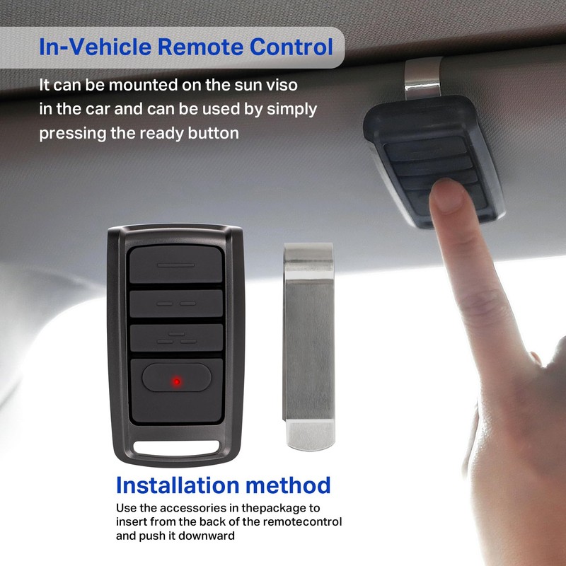 Oraneyun 315/390MHZ Dual Frequency Auto-Seek Overhead Door Garage Opener Remote,