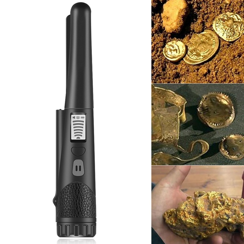 Metal Detector,Portable High Sensitivity Metal Detector One-button LED Indicator Gold