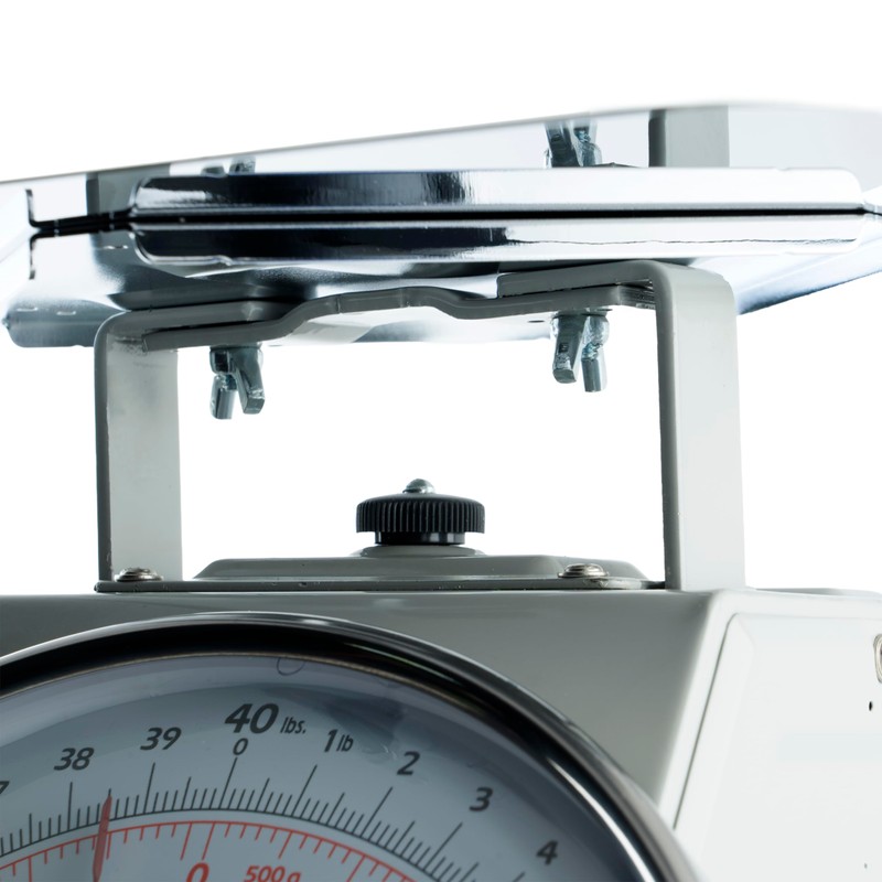 Winco 40-Pound/18.18kg Scale with 8-Inch Dial, Medium, White, Steel