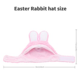 Cat Costume Bunny Rabbit Hat with Ears for Cats & Small Dogs - Perfect Easter Pet Costume Accessory