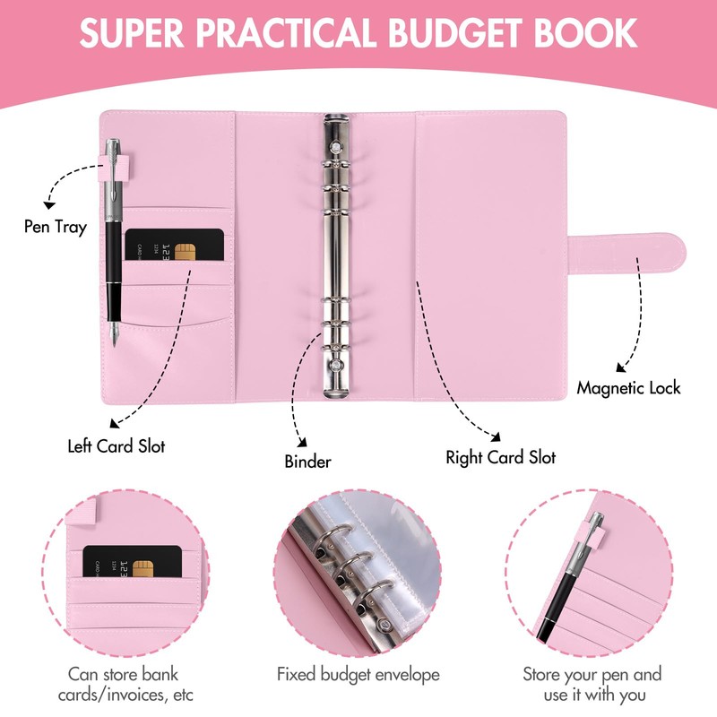 100 Envelope Challenge Binder - Saving Challenge Binder with Clear