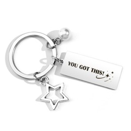 HUHALLI Inspirational Keychain Gift for Friend Lover Sister Daughter Homebody Bestie Coworker Women Men, Thanksgiving Christmas Birthday Present, Unique Heartwarming Gift