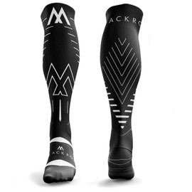 BLACKROX Wingrox Compression Stockings [Comparison Winner 2024] Size S-XL | For Men and Women | Running Socks | Perfect for Sports, Cycling, Jogging & Hiking, Black-Wingrox