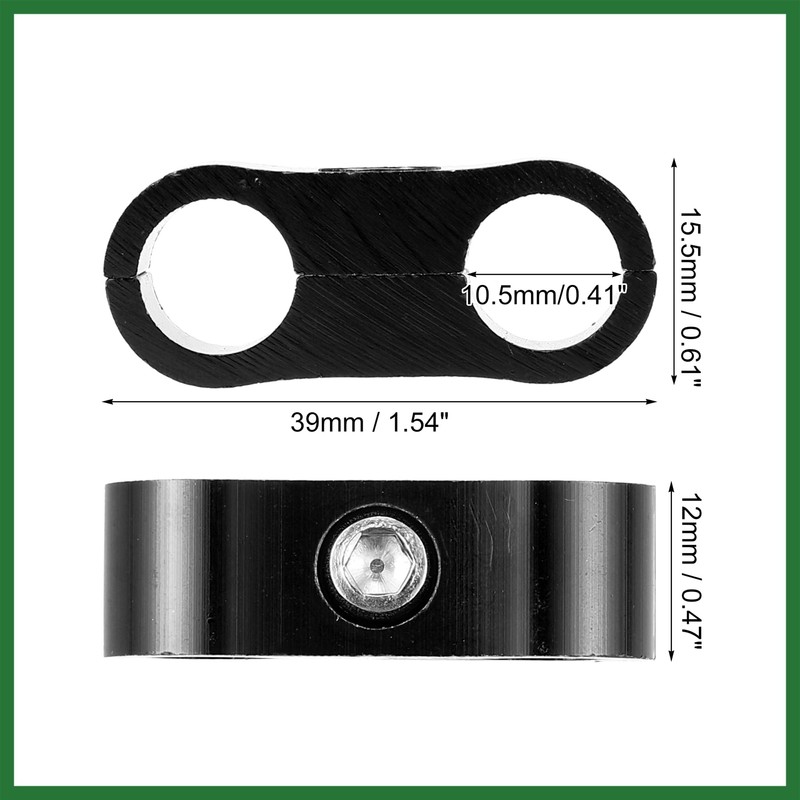 Motoforti 3pcs AN4 Car Hose Separator Clamp Fuel Line Connector