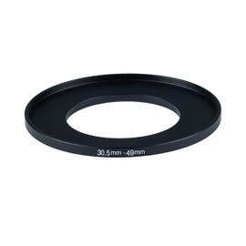30.5mm to 49mm Step up Ring Filter Adapter Metal Ring Step up Rings Adapter Filter Compatible with All 49mm UV,CPL,ND,Lens Hood,Threaded Lens ect (30.5mm to 49mm)