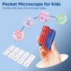 60x-120x Mini Pocket Microscope for Kids Adults, Portable Handheld Microscope