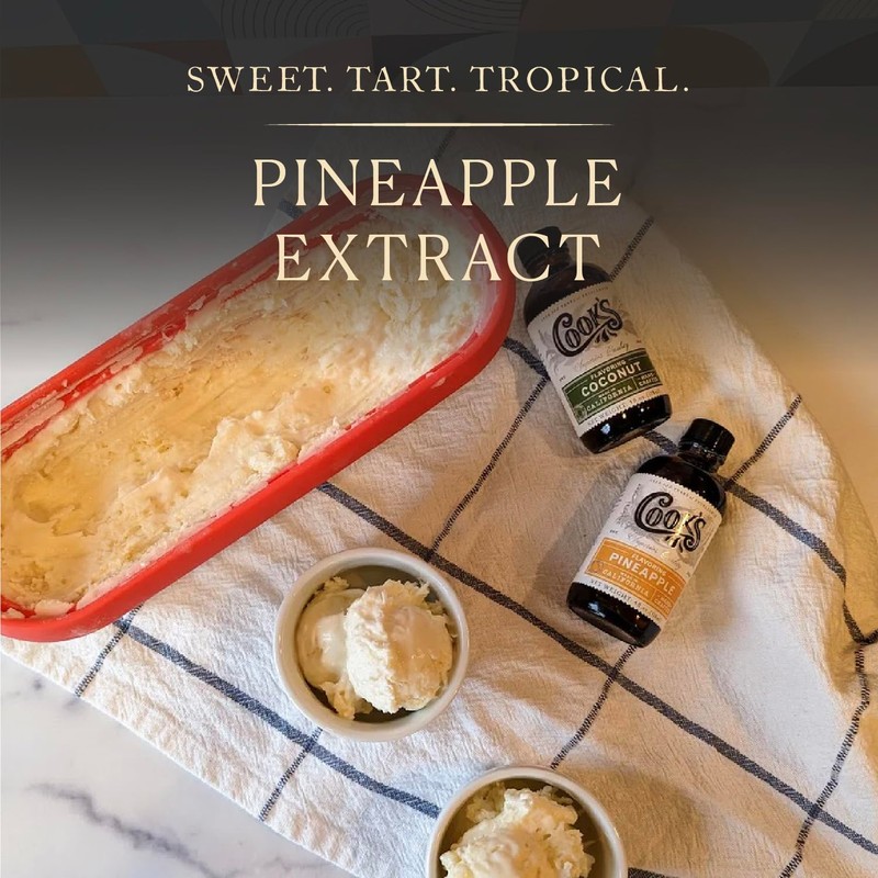 Cook's, Pineapple Flavoring for Baking, Candies, Cakes, Smoothies, Beverages, 8