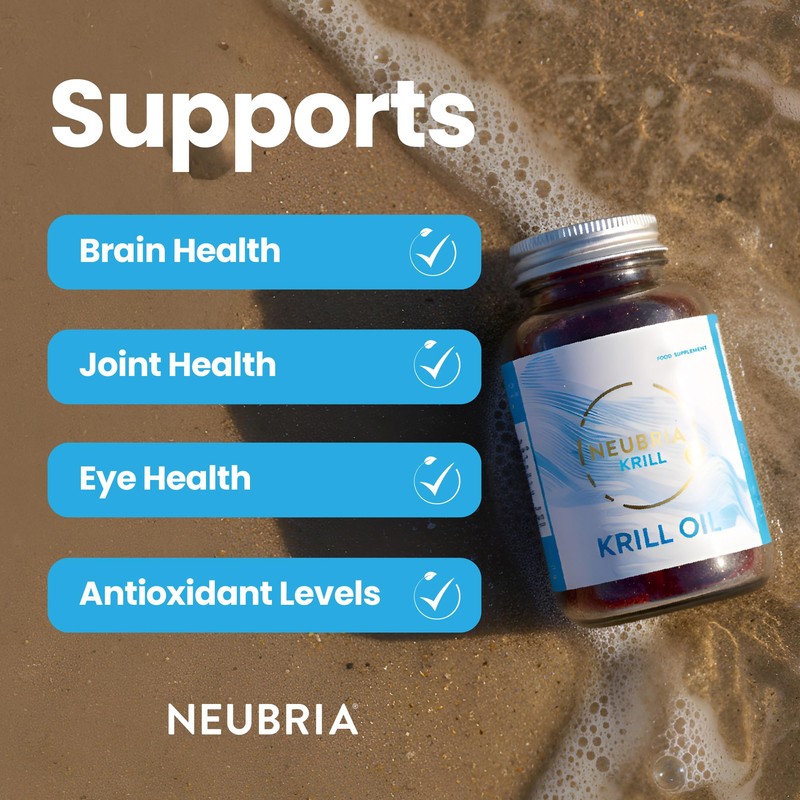 Neubria Krill Oil Omega-3 Capsules High Strength 1000mg | EPA