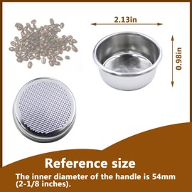 54mm Coffee Filter Basket Replacement for Breville Express Coffee Filter Basket and ims 54mm coffee basket for 54mm Breville Coffee Filter Basket (1 Pcs)