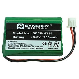 Synergy Digital Cordless Phone Battery, Works with Telematrix 9602 Cordless Phone, (Ni-MH, 3.6V, 750 mAh) Ultra Hi-Capacity Battery