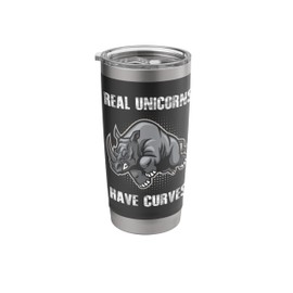 Rhinos Real Unicorns curve Rhinoceros Zoology Animal Rhino Stainless Steel Insulated Tumbler