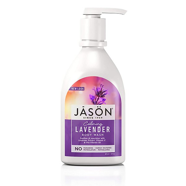 Jason Natural Body Wash and Shower Gel, Calming Lavender 30 oz