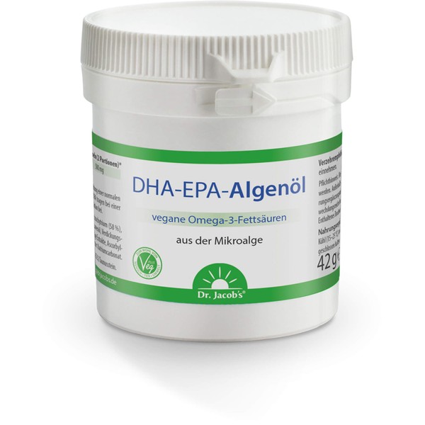 Dr. Jacob´s DHA-EPA Algenöl Kapseln, 60 St. Kapseln
