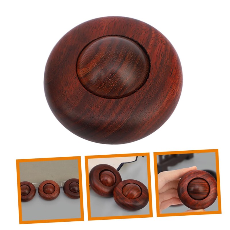 BIUDECO Wooden Hand Massage Ball Small Palm Massage Sphere for