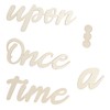 Rumyve Wooden Once Upon a Time Sign,Reading Corner Decor Nursery