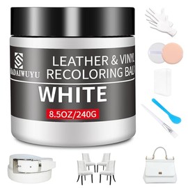 SHADAIWUYU Kit de Reparación de Piel 240g, Kit de Reparación de Piel Blanco para la Reparación de Piel, Recubridor de Piel, Reparación de Asientos de 