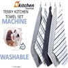 BLOOM BLENDS Pack of 5 Terry Cotton Kitchen Tea Towels