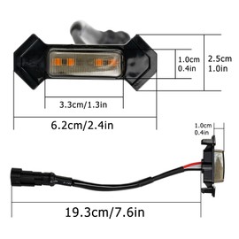 AUTOXBERT Tacoma LED Grille Lights with Harness for 2016 2017 2018 2019 Toyota Tacoma TRD PRO Aftermarket Front Grill Raptor Led Lighting Kit (4PCS, Amber Light with Black housing)