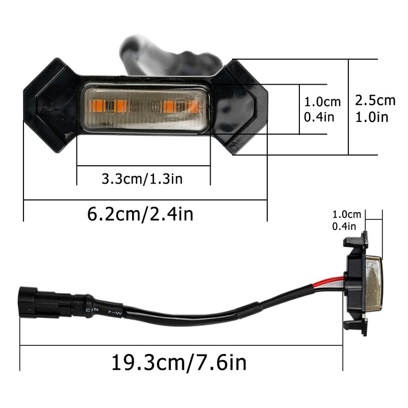 AUTOXBERT Tacoma LED Grille Lights with Harness for 2016 2017