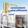 Gold Soap Dispenser for Kitchen Sink, WEWE Brushed Gold Soap