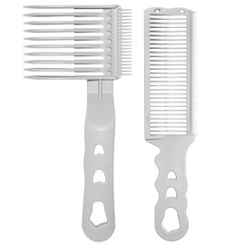 2Pack Blend Friend Fade Comb,Professional Barber Comb for Men Haircut Hair Fade Tool For Home,Salon or Professional Use (Gray)