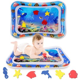 XIAOYANGKEJI Cojín de Agua Inflable, Alfombrilla Acuática, Tapete de Agua Tummy Time, Tapetes Inflable de Agua, Juguetes Sensoriales Perfectos para Desarrollo Temprano