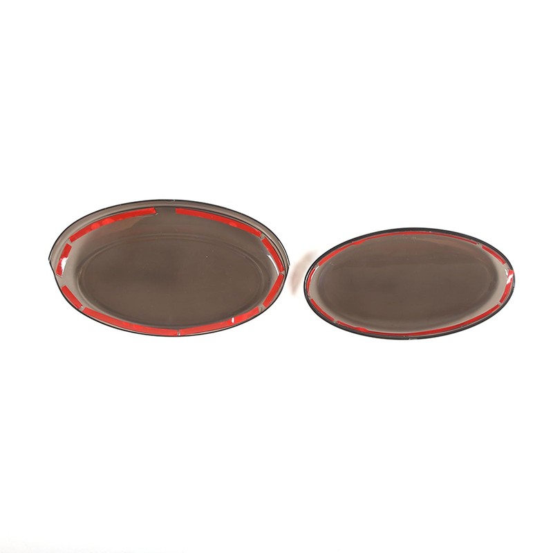 Smoked Front Grille Tailgate Emblems Trim Cover Compatible with Subaru