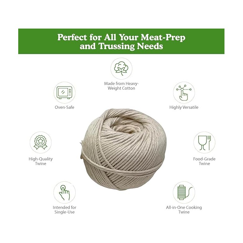Regency Wraps Butchers Cooking Twine Ball, Made of Heavy-Weight Natural