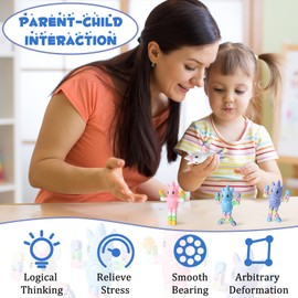 24pcs Unicorn Fidget Toys for Kids Transformable Fidget Spinner Easter Gifts and Adults Stress Relief Sensory Toys for Boys and Girls Fingertip Gyros for ADHD Autism for Kids Gifts