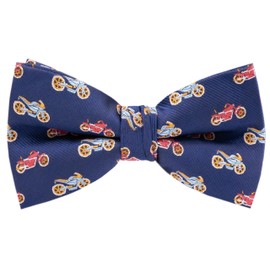 Carahere Mens Bow Ties Handmade Pre-Tied Novel Fun Pattern Bow Ties For Men Blue Red