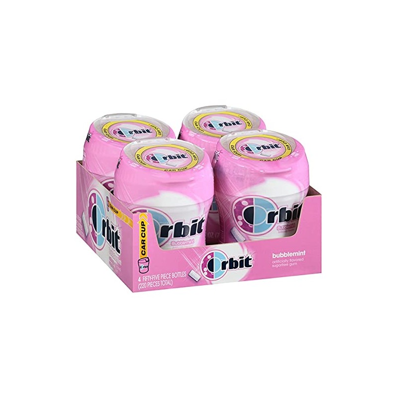 ORBIT Bubblemint Sugar Free Chewing Gum Bulk Pack, 55 Piece