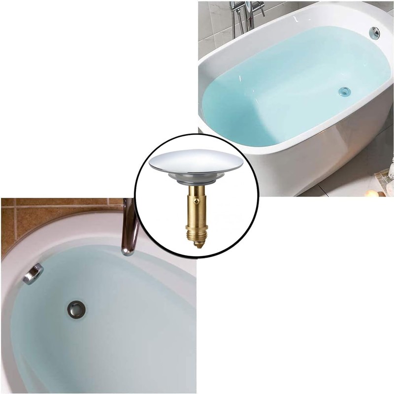 Zhenghebuy Pop Up Sink Plugs,Pop Up Click Clack Plug,Bathroom Sink