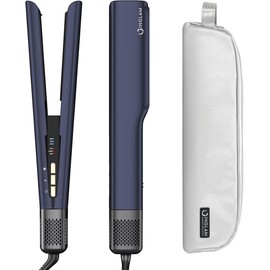 IG INGLAM Air Straight, Style from Wet Hair, 200M Ionic Hair Dryer Straightener for Medium Long Hair(14”-30”), Straightener and Dryer 2 in 1, Fast Drying and Hair Straightening in One Step, Dark Blue - Colour: Prussian Blue