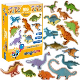 Fridge Magnets For Toddlers Magdum - 15 DINOSAUR TOYS - Fridge Magnets - Magnets For Toddlers - Fridge Magnets For Kids - Kids Magnets - Magnetic Shapes- Magnet Toy- Kids Magnets For Fridge