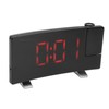 Radio Projection Alarm Clock LED Display Electronic Clock Curved Screen