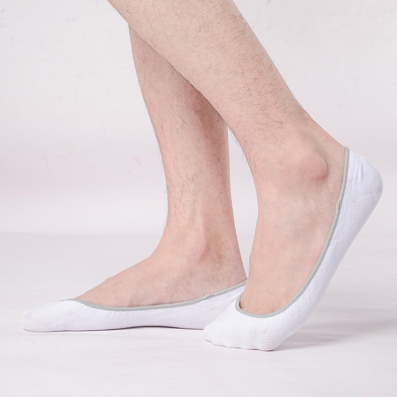 Blu Ninfee No Show Socks Mens 6-8, 6Pairs Invisible Socks