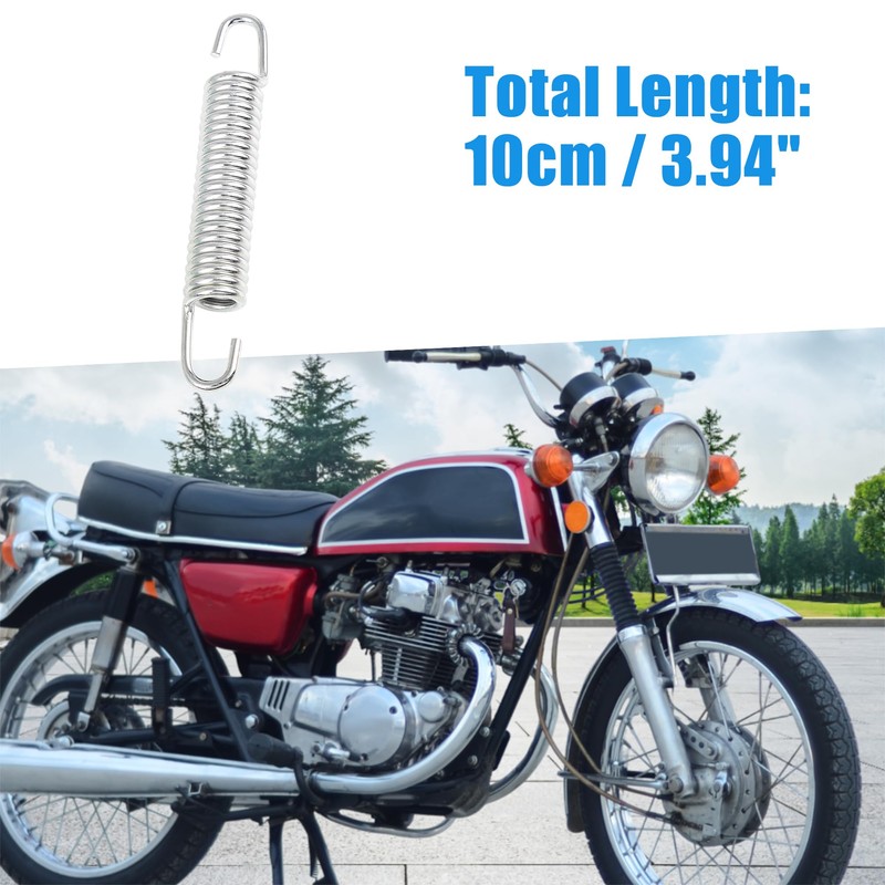A ABSOPRO Motorcycle Main Stands Bracket Kickstand Return Spring for
