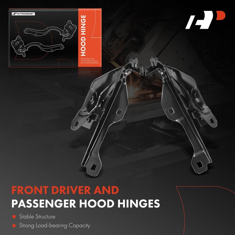 A-Premium Front Driver and Passenger Hood Hinges Compatible with Ford