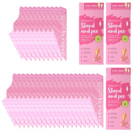 Aohyue 30 Pcs Portable Female Urinal, Disposable Urinal for Women, Standing Up Pee Funnel, Travel Female Urination Device, Ideal for Pregnant Women, Patients, Camping and Hiking